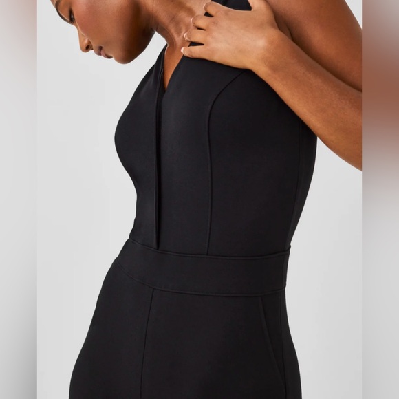 NWT SPANX Classic Black Sleeveless Jumpsuit - Picture 3 of 14